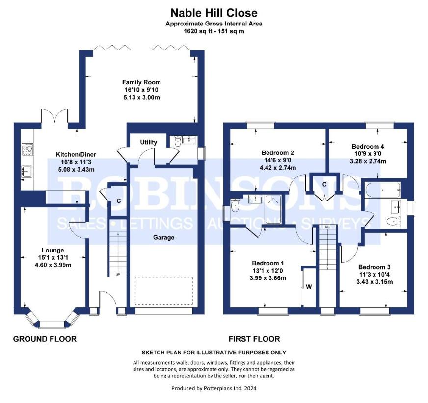 4 bedroom detached house for sale - floorplan