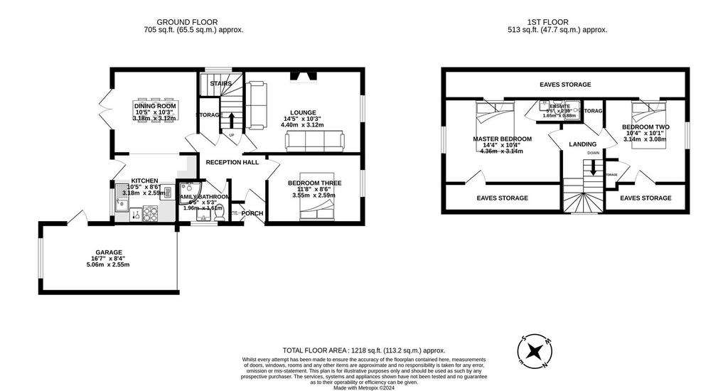 3 bedroom detached bungalow for sale - floorplan