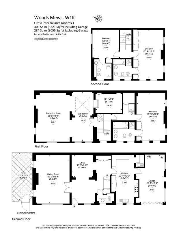 3 bedroom house to rent - floorplan