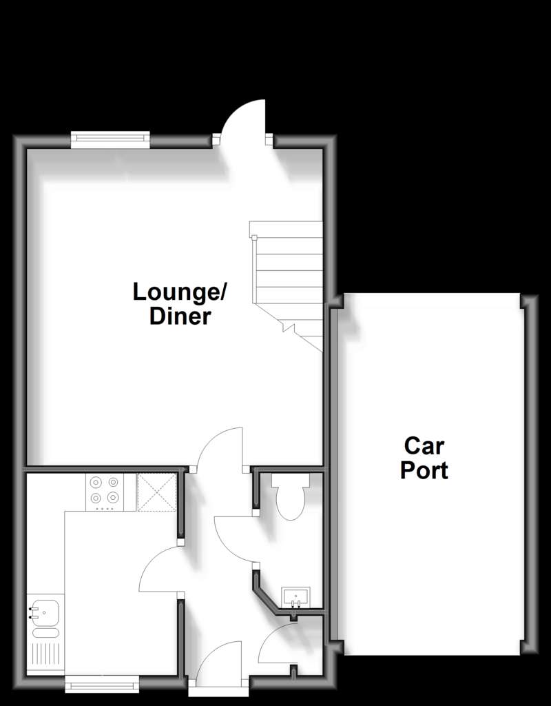 3 bedroom semi-detached house for sale - floorplan