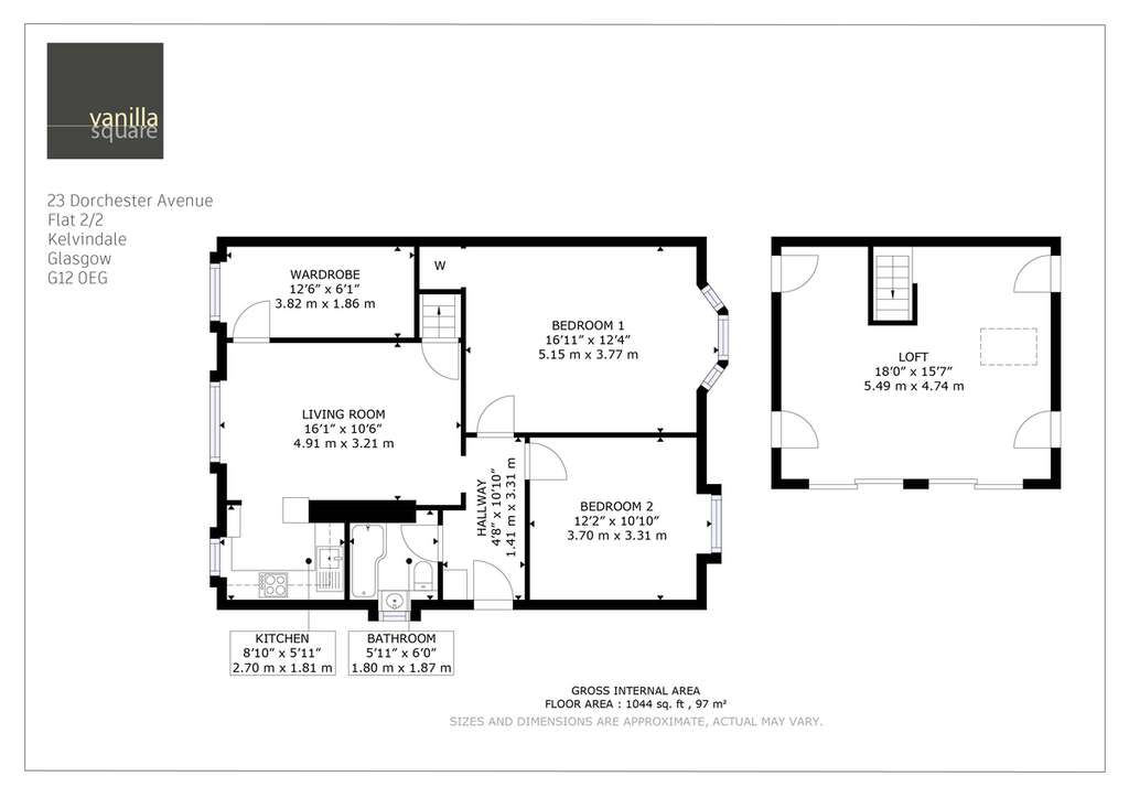 3 bedroom flat for sale - floorplan