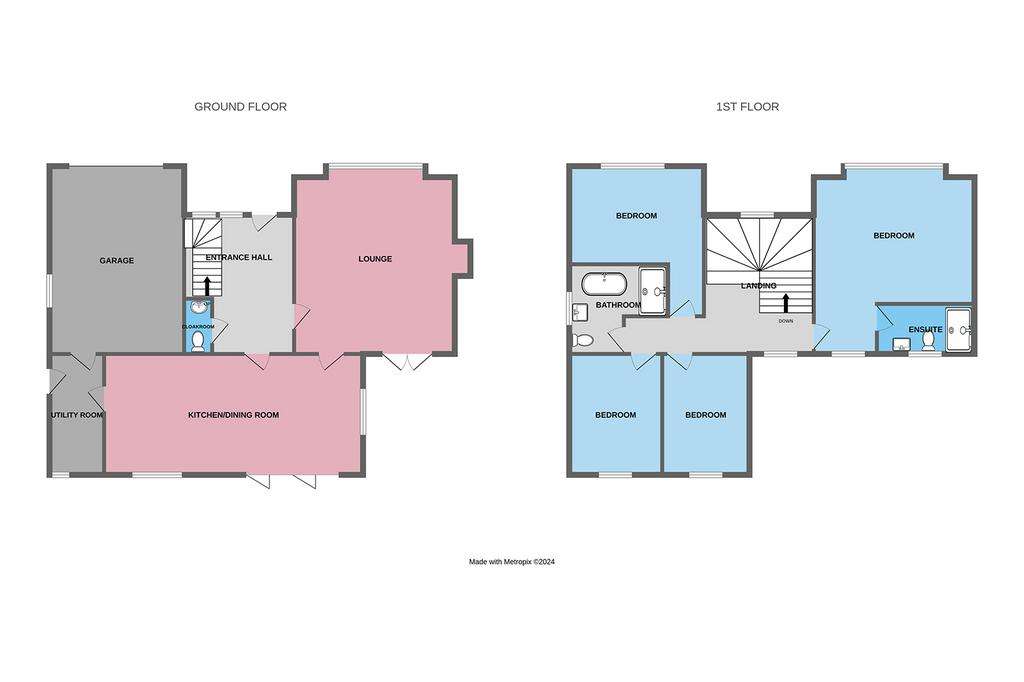 4 bedroom detached house to rent - floorplan