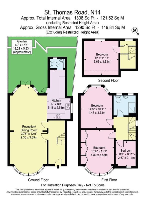 4 bedroom semi-detached house for sale - floorplan