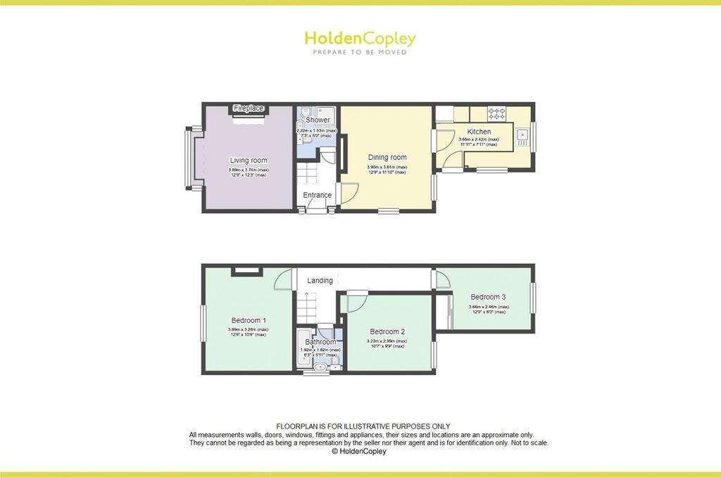 3 bedroom semi-detached house for sale - floorplan