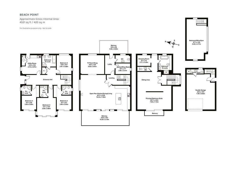 5 bedroom detached house for sale - floorplan