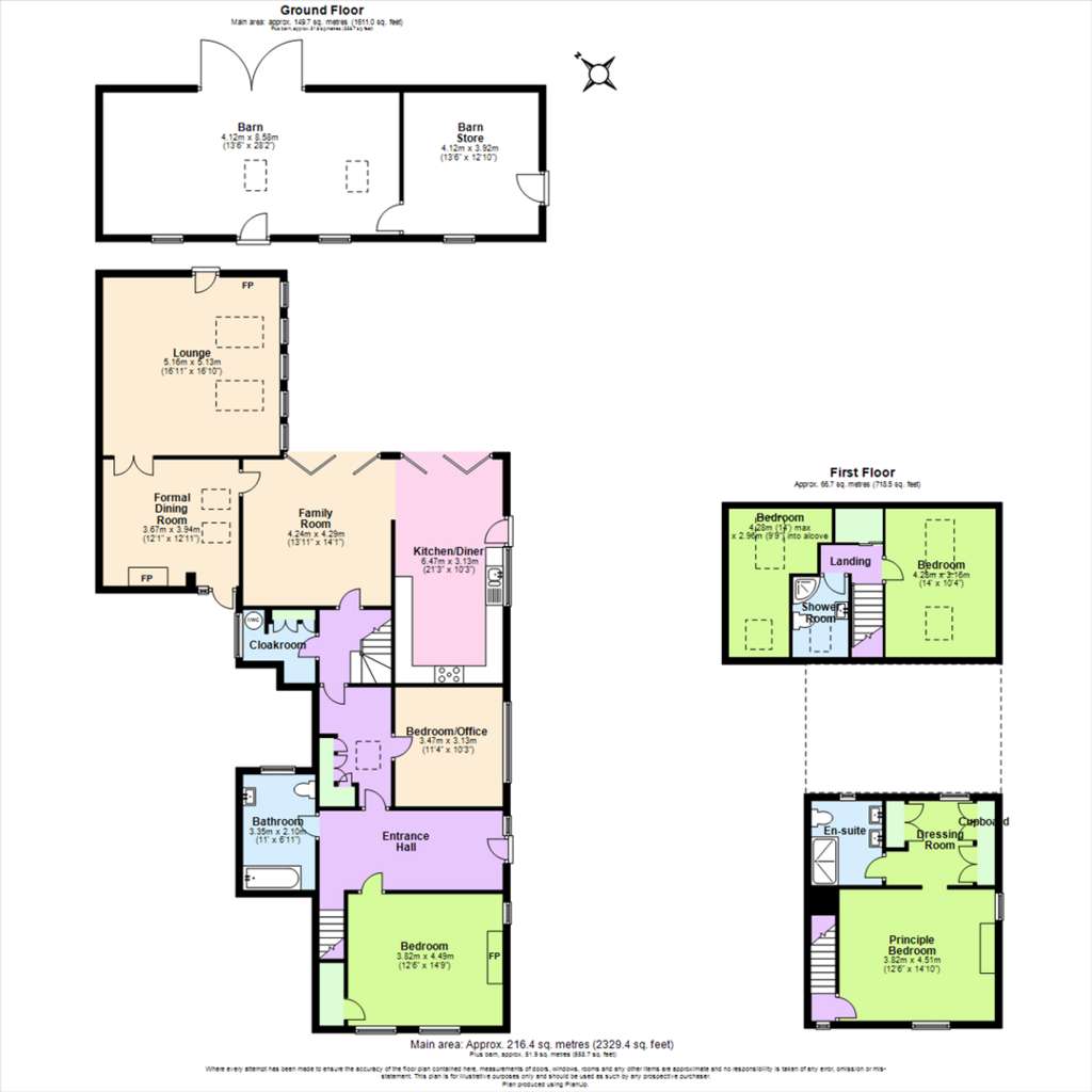 5 bedroom cottage for sale - floorplan