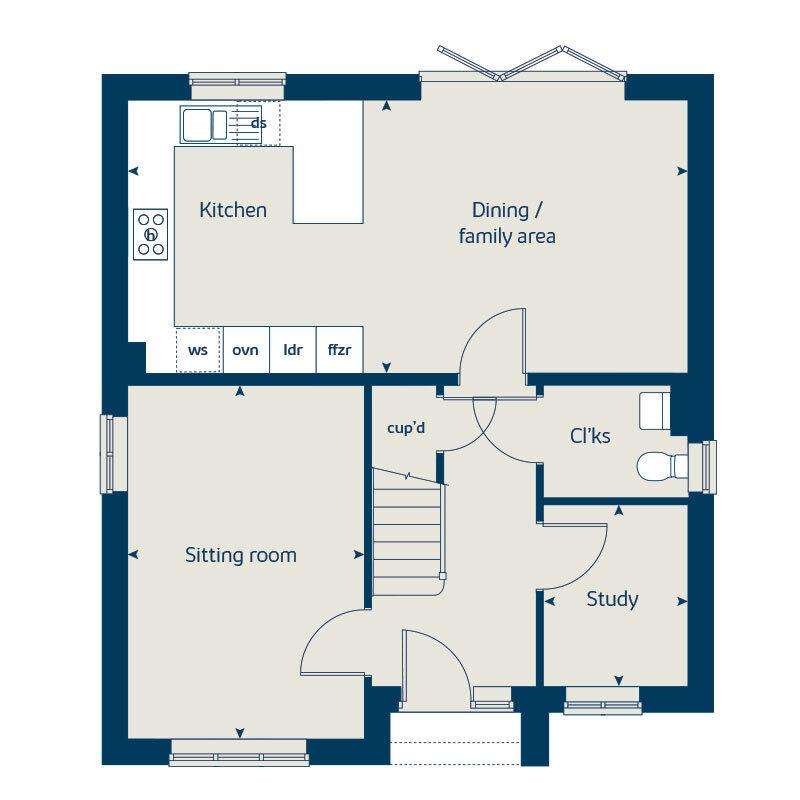 4 bedroom detached house for sale - floorplan