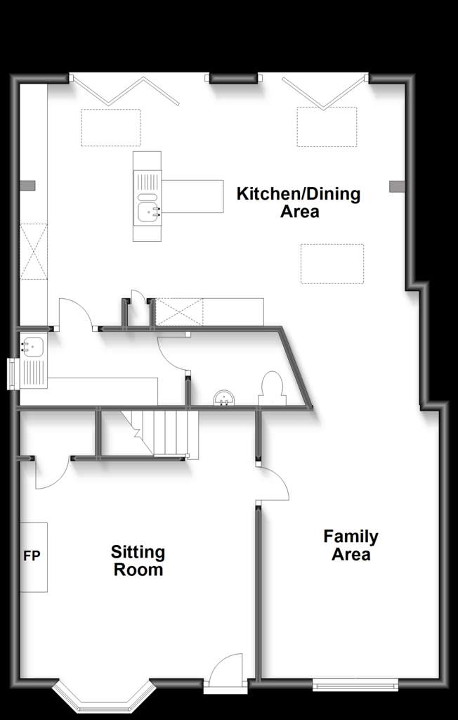 3 bedroom semi-detached house for sale - floorplan