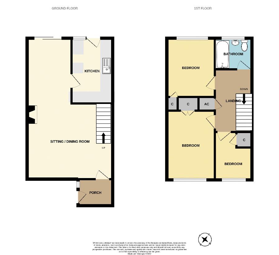 3 bedroom detached house for sale - floorplan