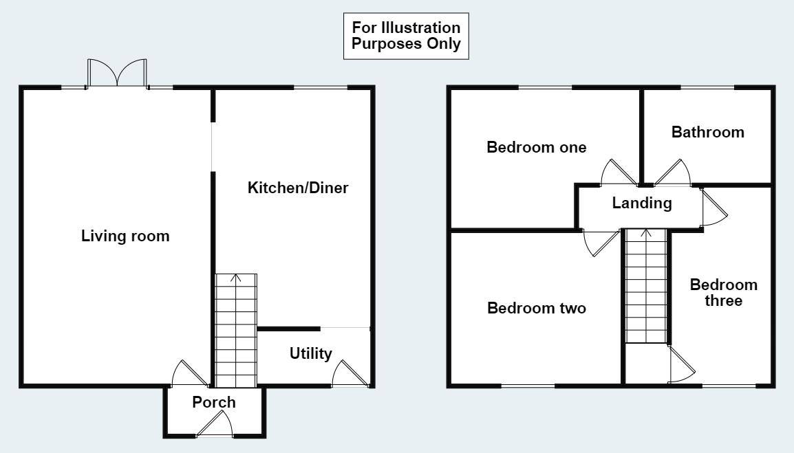 3 bedroom terraced house for sale - floorplan