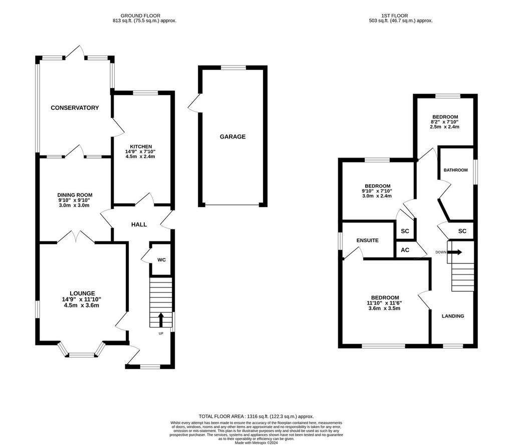 3 bedroom detached house for sale - floorplan