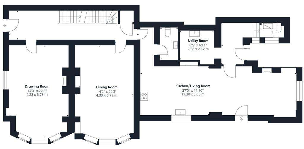 5 bedroom semi-detached house for sale - floorplan