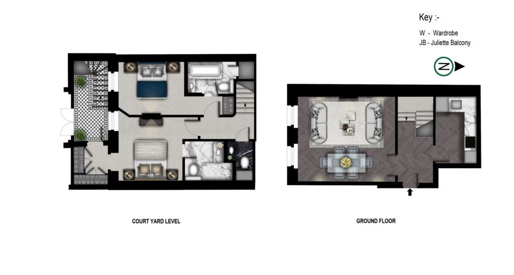 2 bedroom flat to rent - floorplan