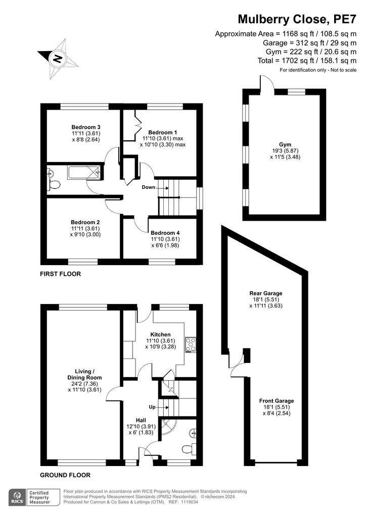 4 bedroom detached house for sale - floorplan