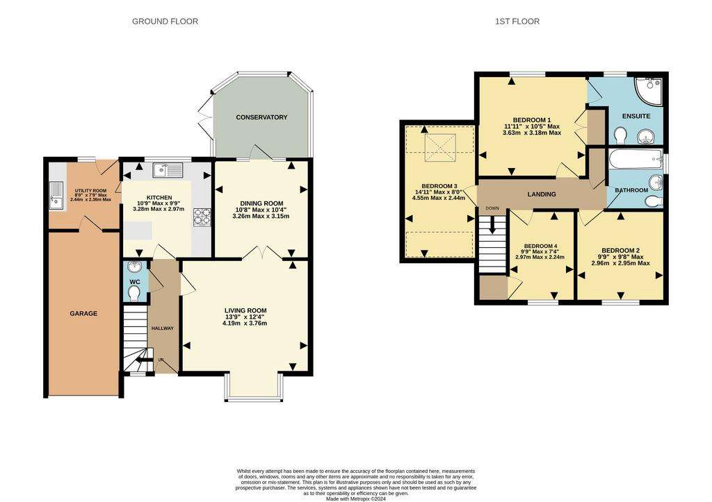 4 bedroom detached house for sale - floorplan