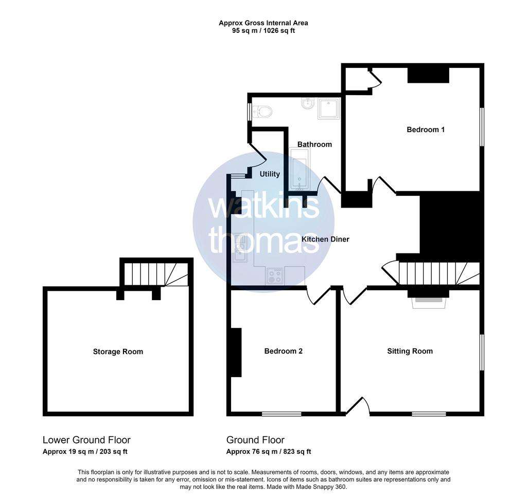 2 bedroom flat for sale - floorplan