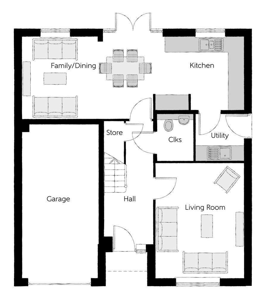 4 bedroom detached house for sale - floorplan