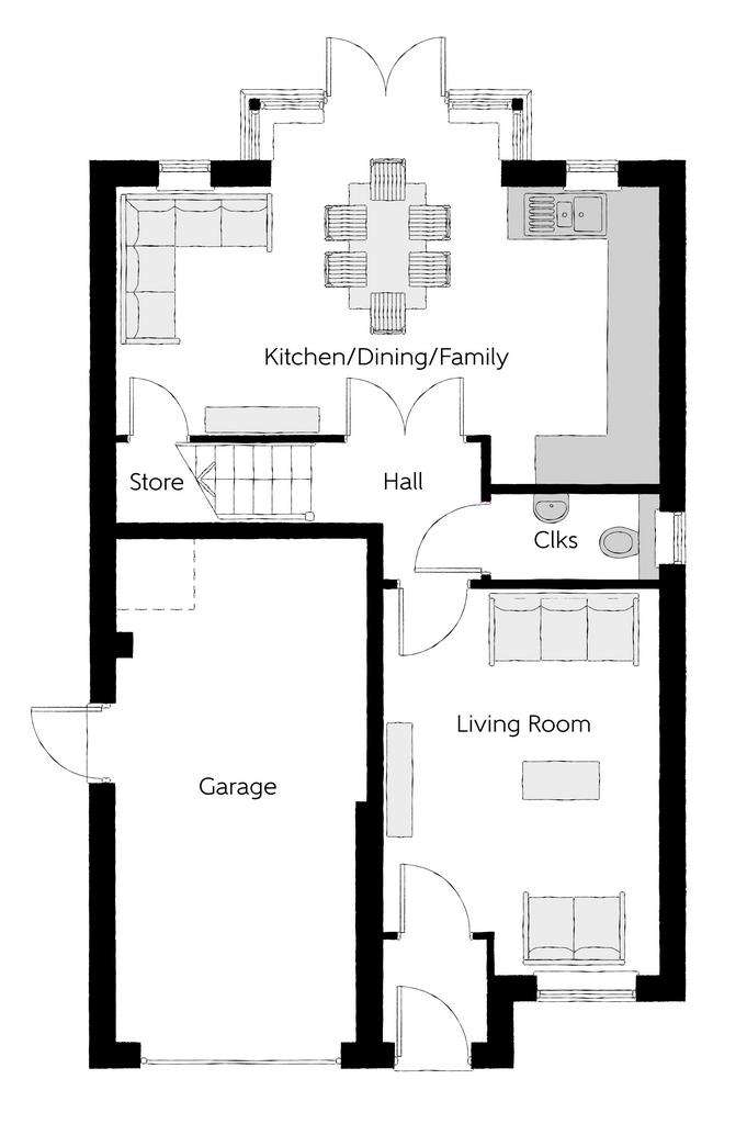 3 bedroom detached house for sale - floorplan