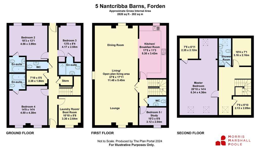 5 bedroom terraced house for sale - floorplan