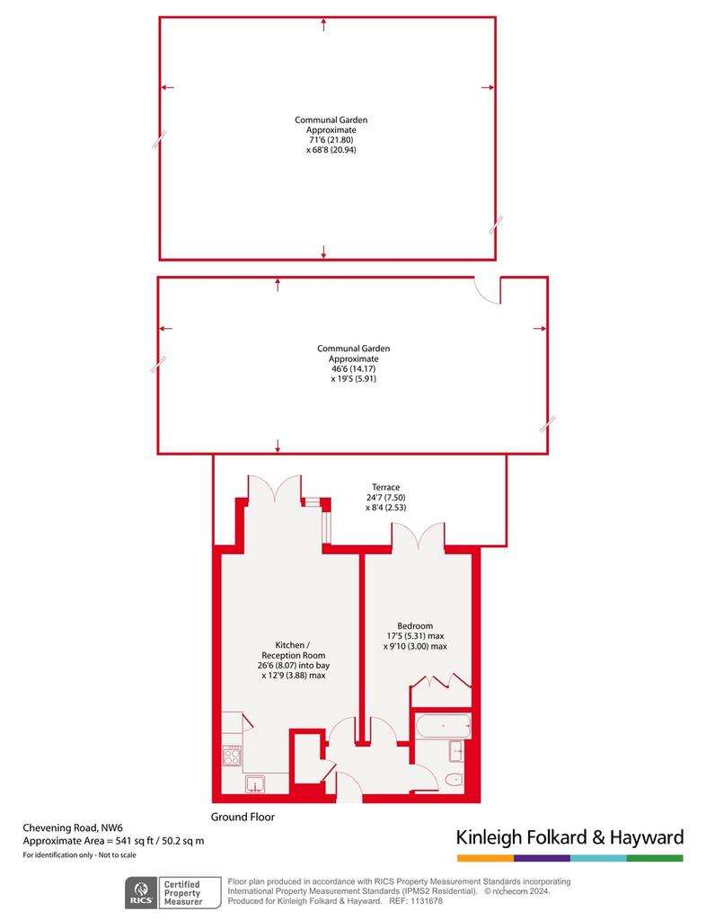 1 bedroom flat for sale - floorplan