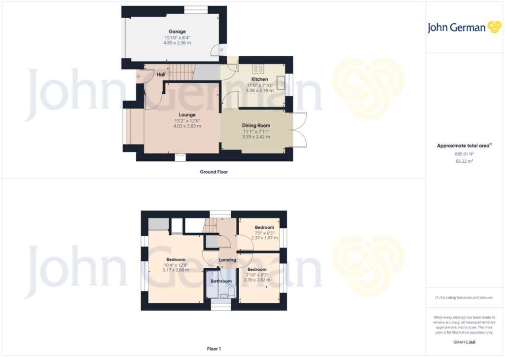 3 bedroom detached house for sale - floorplan