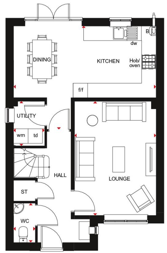 4 bedroom detached house for sale - floorplan