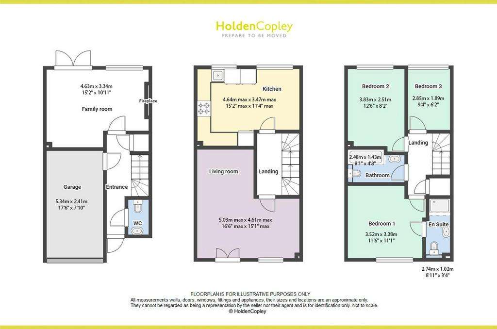 3 bedroom town house for sale - floorplan