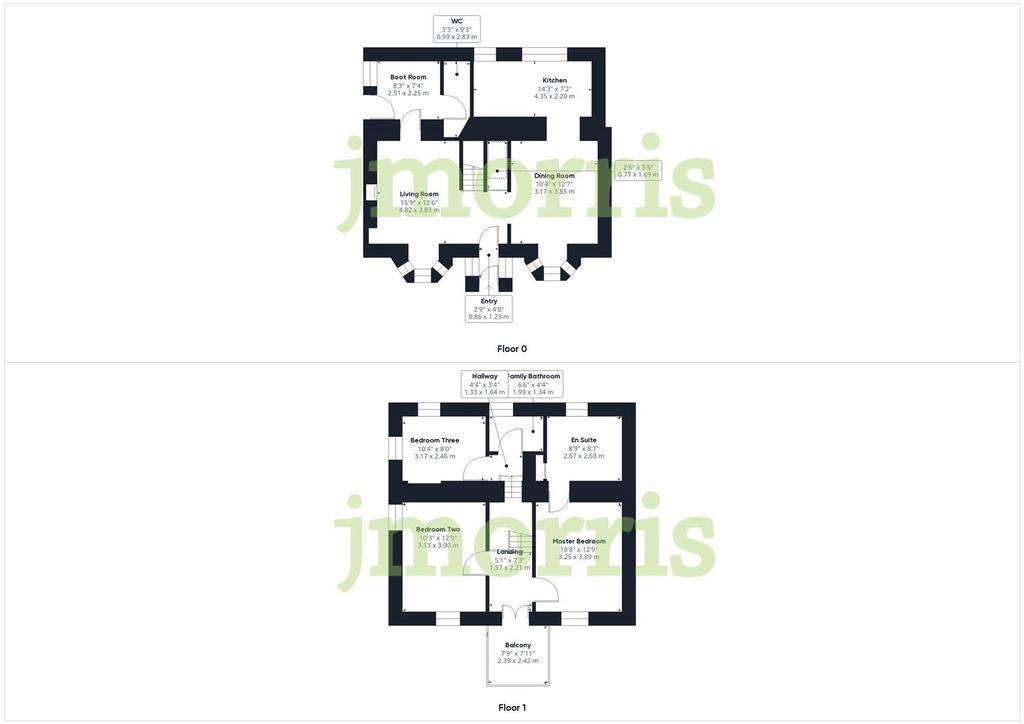 3 bedroom semi-detached house for sale - floorplan