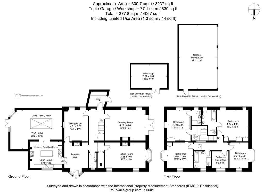 5 bedroom detached house for sale - floorplan