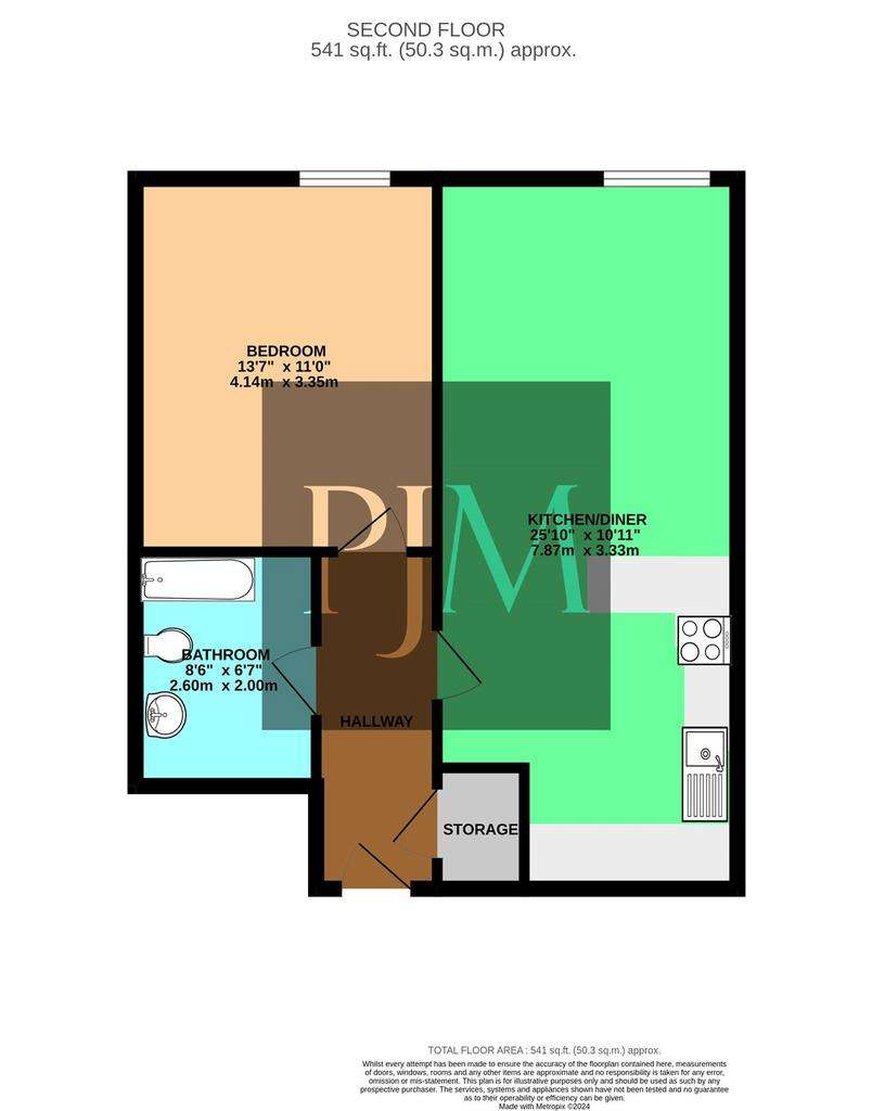 1 bedroom flat for sale - floorplan