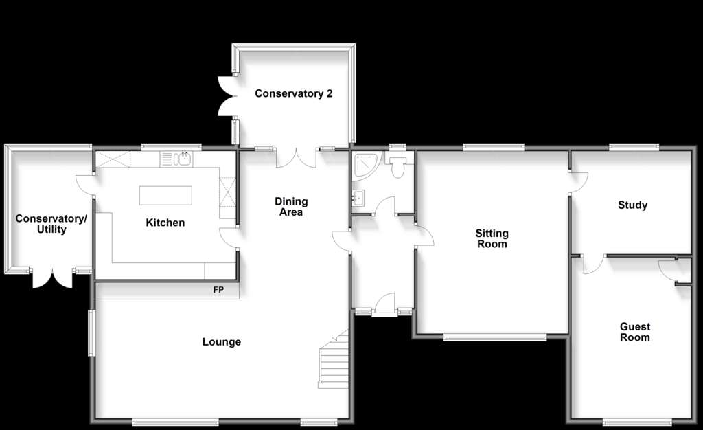 5 bedroom detached house for sale - floorplan