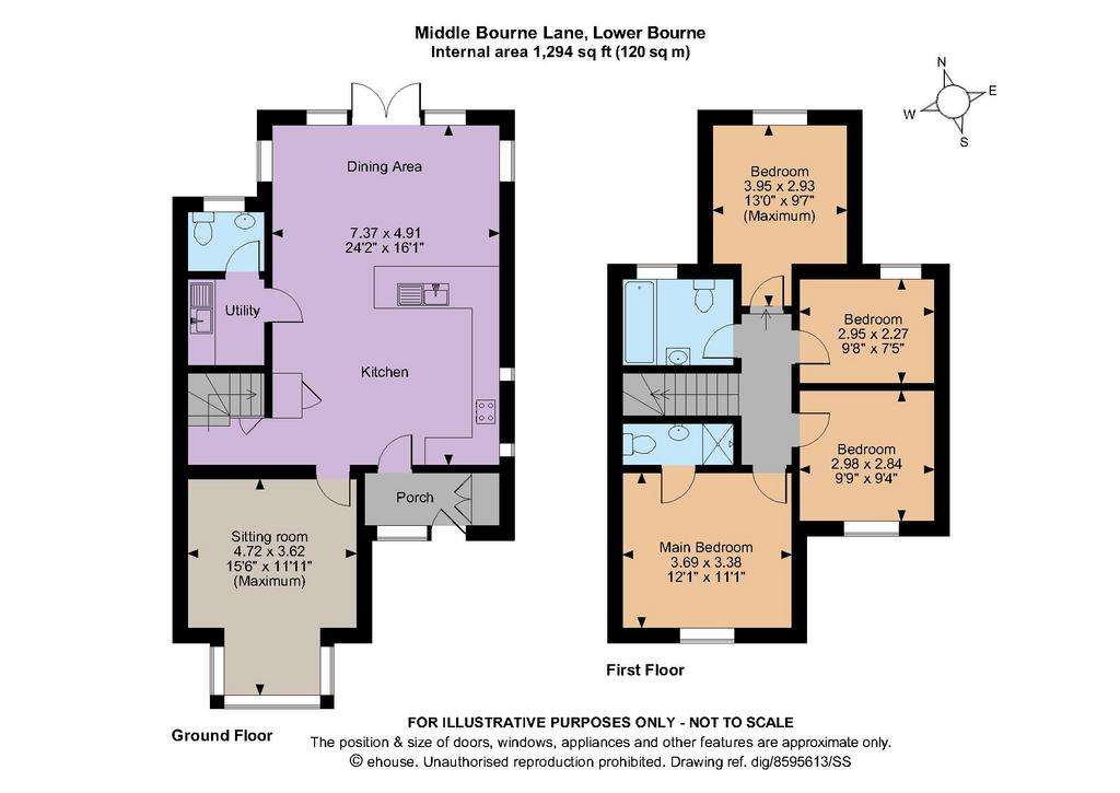 4 bedroom semi-detached house for sale - floorplan