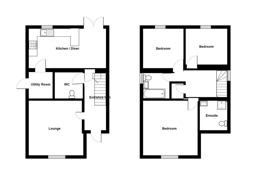 3 bedroom detached house for sale - floorplan