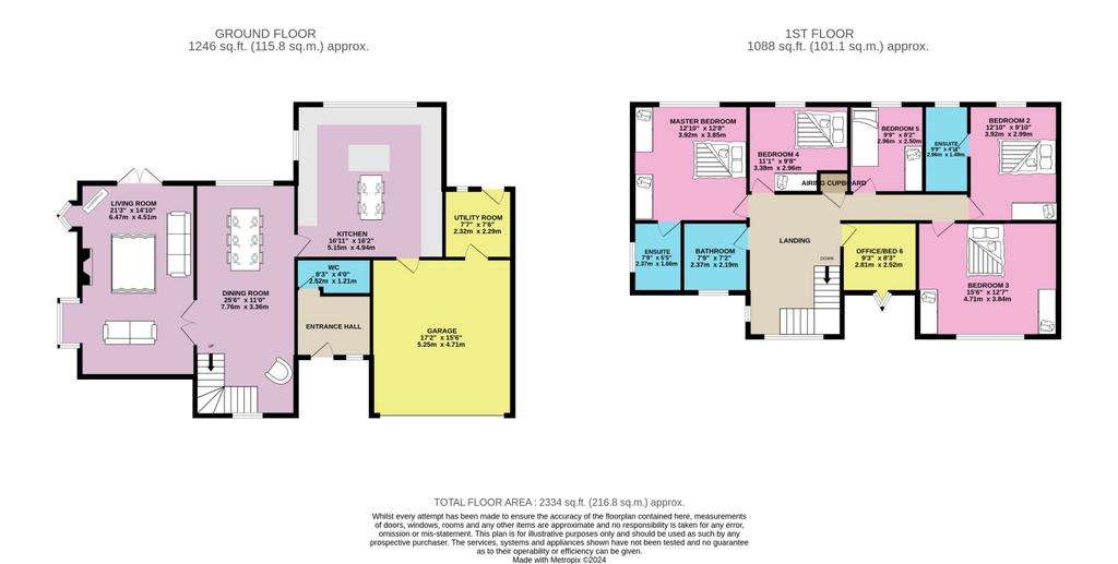 6 bedroom detached house for sale - floorplan