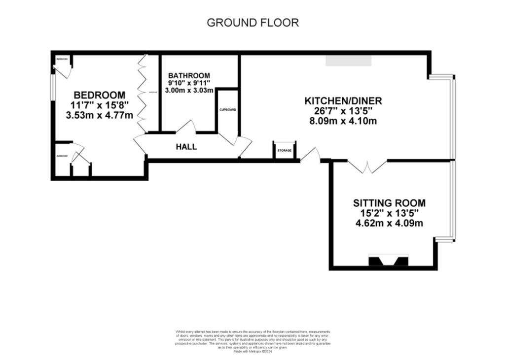 1 bedroom flat for sale - floorplan