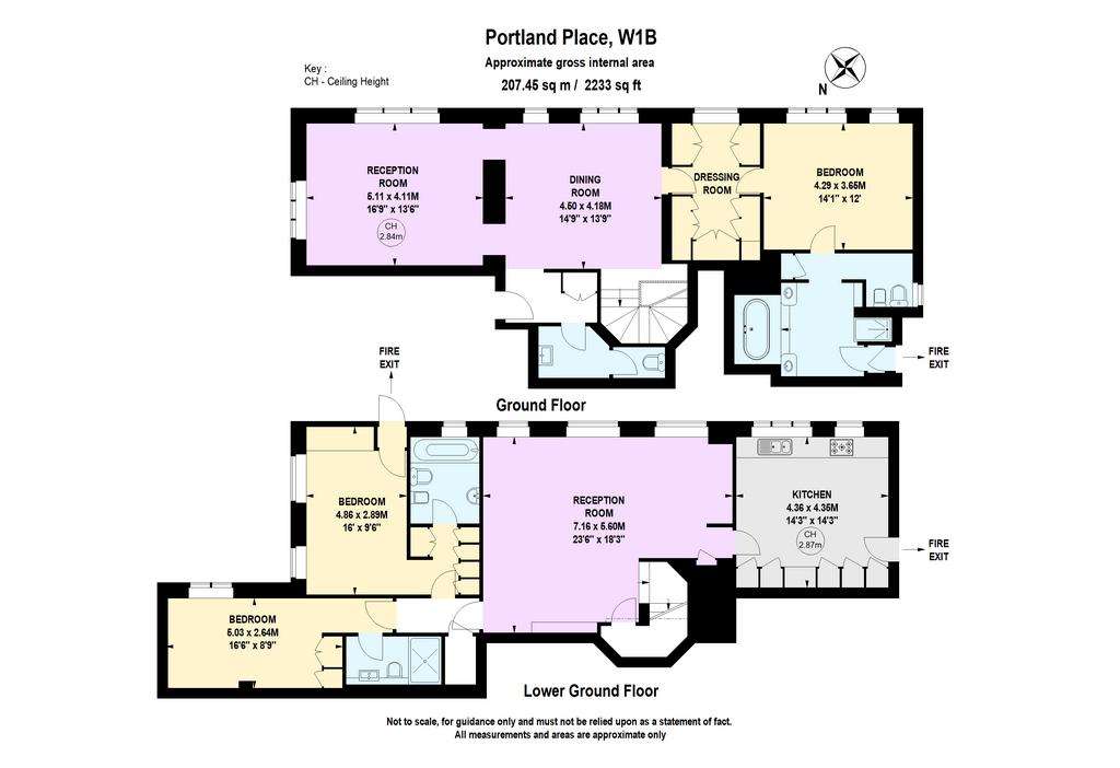 3 bedroom flat to rent - floorplan