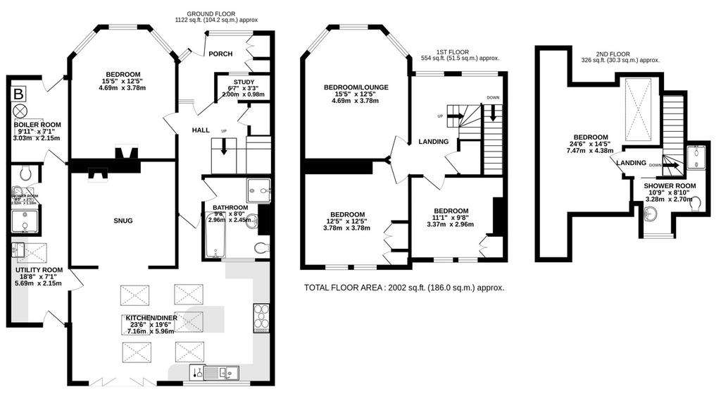 4 bedroom house for sale - floorplan