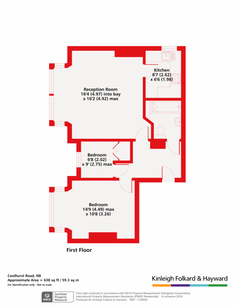 2 bedroom flat for sale - floorplan