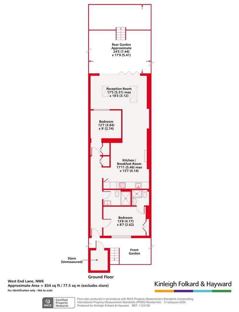 2 bedroom flat for sale - floorplan