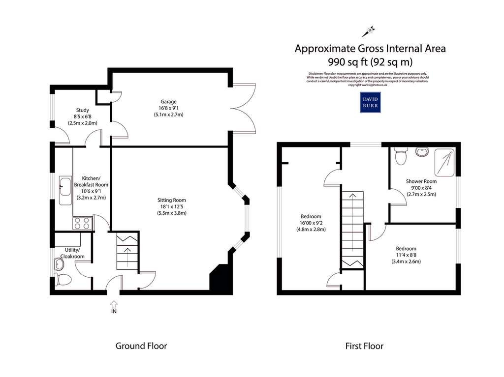 2 bedroom link-detached house for sale - floorplan