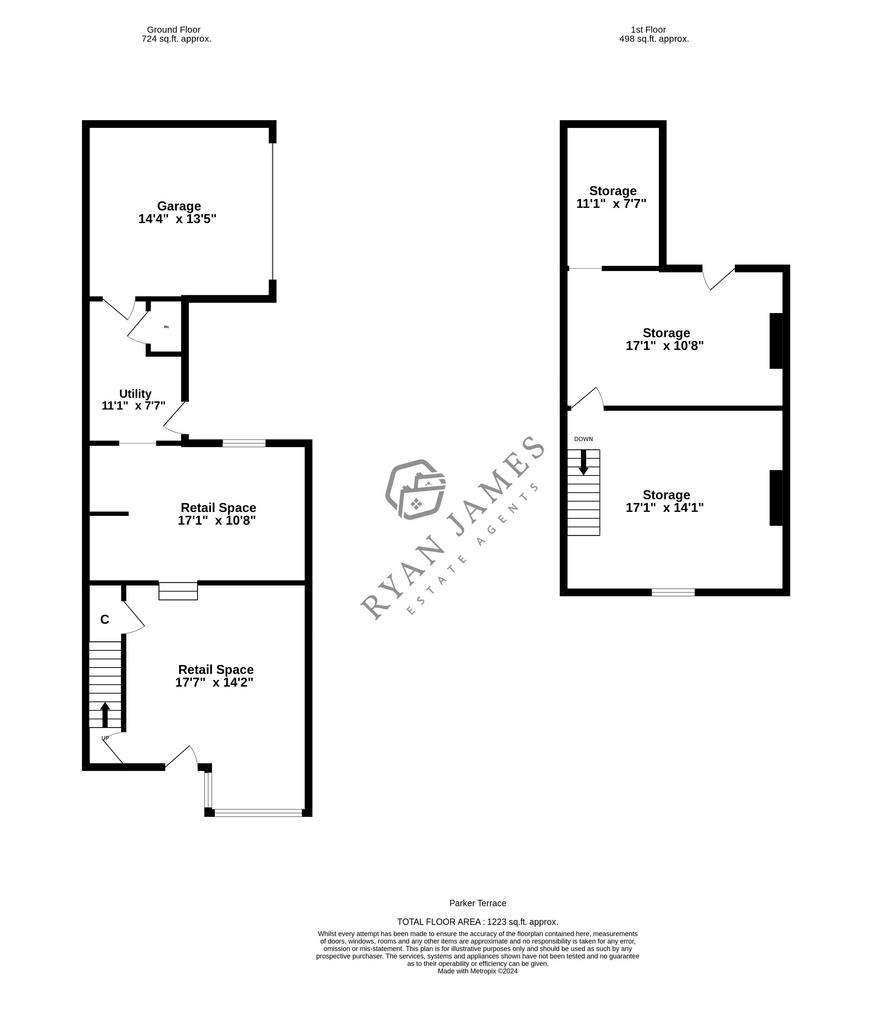 Studio flat for sale - floorplan