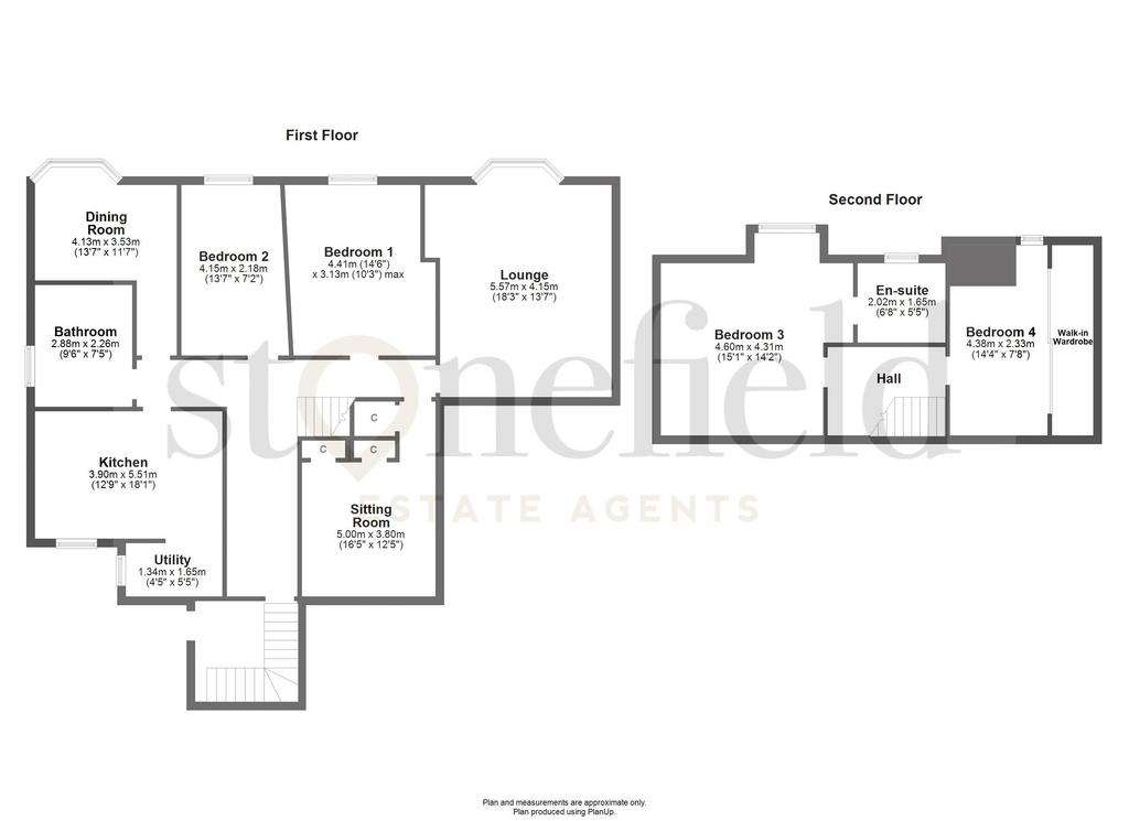 4 bedroom flat for sale - floorplan