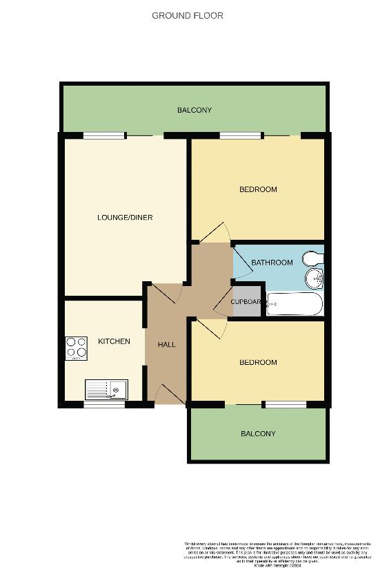 2 bedroom flat for sale - floorplan