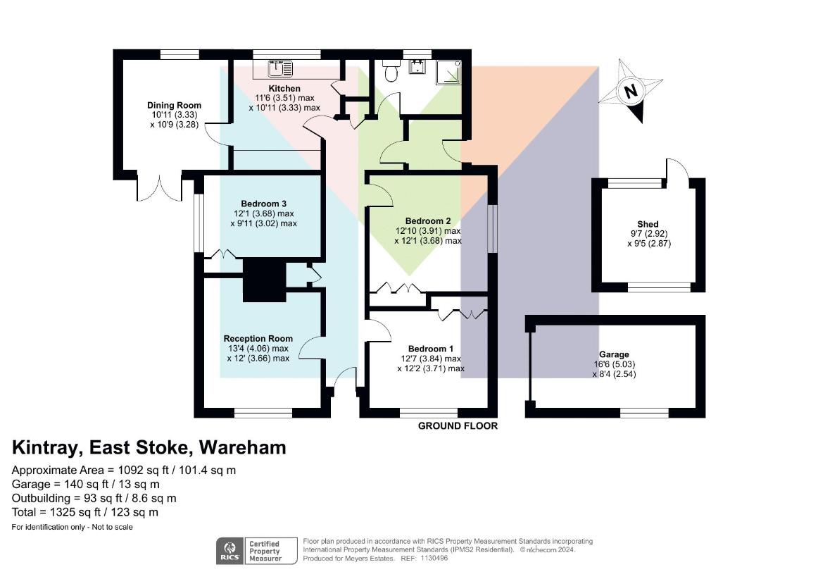 4 bedroom bungalow for sale - floorplan