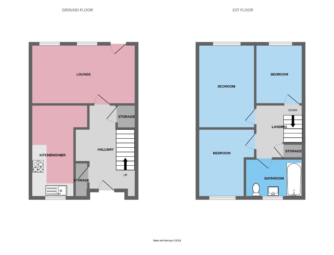 3 bedroom property for sale - floorplan