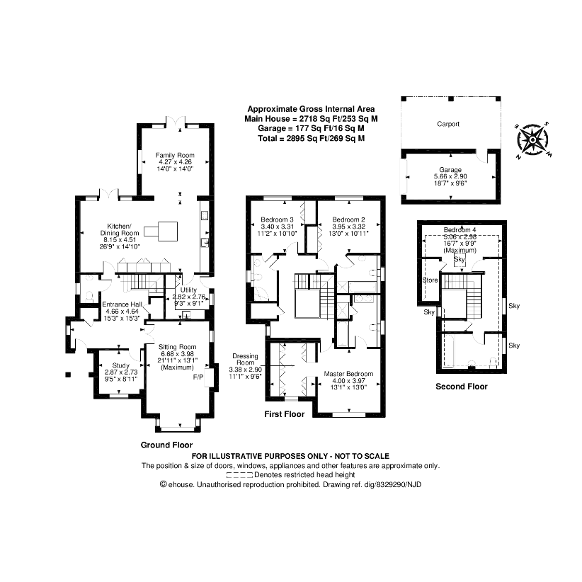 4 bedroom property for sale - floorplan