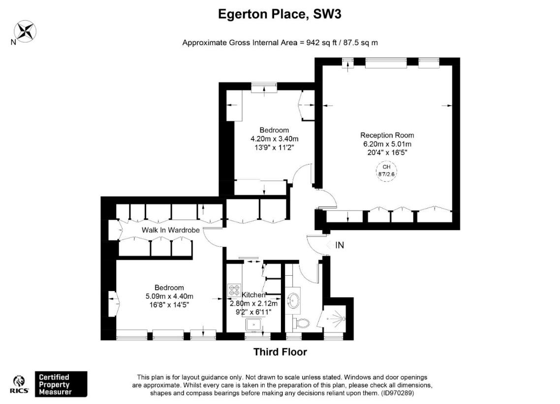 2 bedroom flat for sale - floorplan