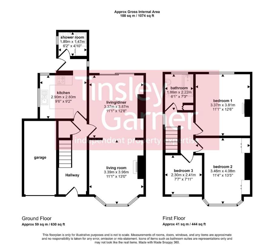 3 bedroom semi-detached house for sale - floorplan