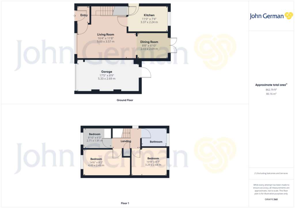 3 bedroom link-detached house for sale - floorplan