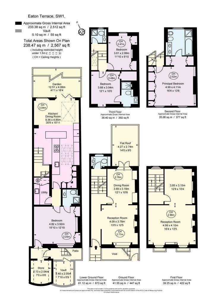 4 bedroom terraced house for sale - floorplan